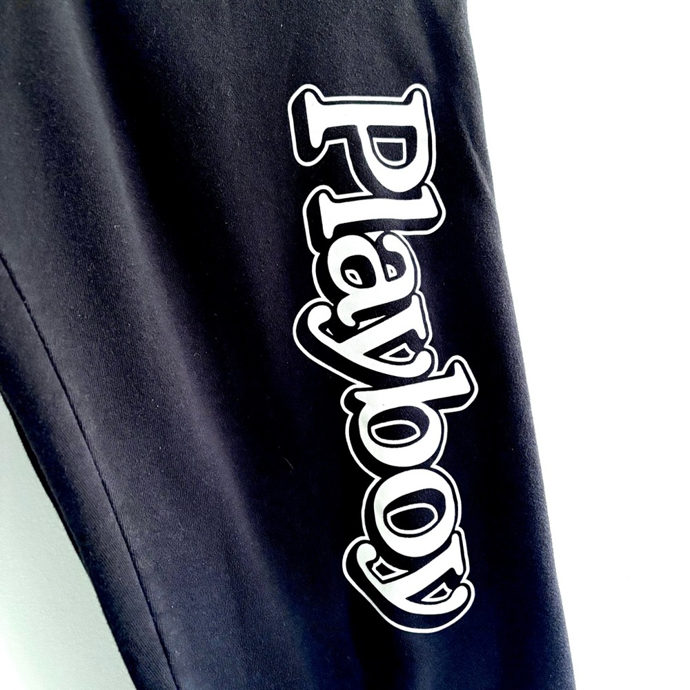 PLAYBOY Black Joggers with Bold Logo